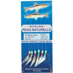 Flashmer Lignes Montées * Bas De Ligne Peau Naturelle