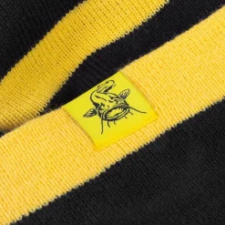 Black Cat Bonnets, Tours De Cou & Gants * Bonnet Bobble Hat - Noir/Jaune
