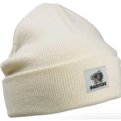 Nash Bonnets, Tours De Cou & Gants^Bonnet Homme Make It Happen Badge Beanie Hat - Ecru