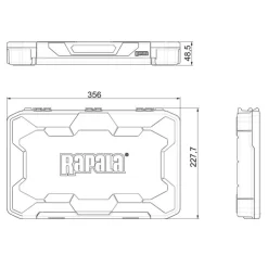 Rapala Accessoires * Boîte À Accessoires Tackle Tray 356 Deep Half