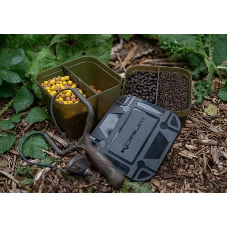 Korum Appâts - Amorces * Boîte À Appâts Divided Bait Tub
