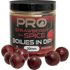 Starbaits Appâts Carpe * Bouillette Trempée Probiotic Boilies In Dip Strawberry Spice