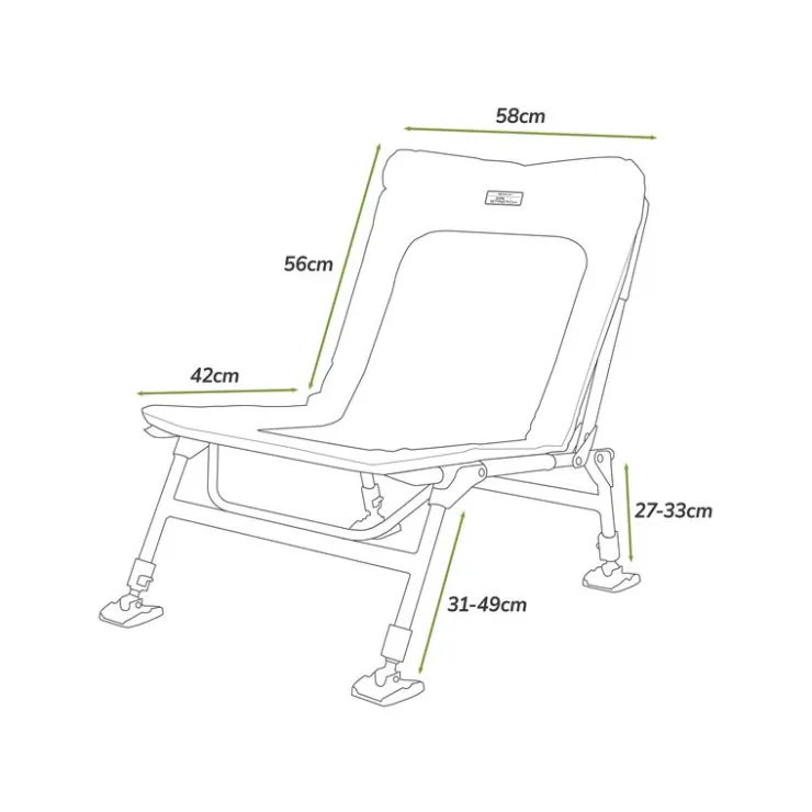 Korum Stations - Paniers Sièges * Chaise Supa Lite Stretch Wide