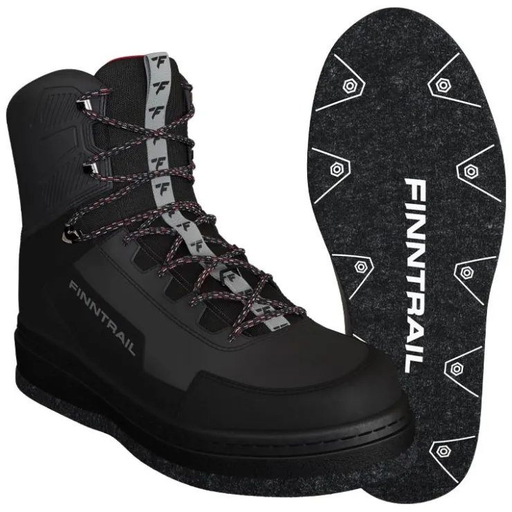 Finntrail Wading|Wading * Chaussures De Wading Wademan Feutre - Dark Grey