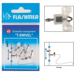 Flashmer Montage Ligne * Clipot Transparent T-Swivel