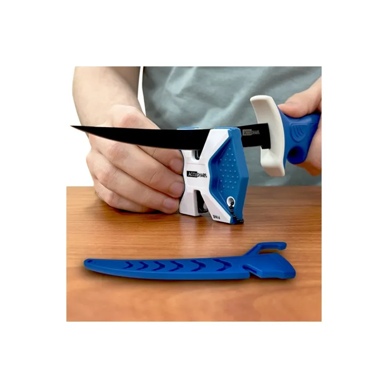 Accusharp Outillage^Couteau Fillet Knife With Sheath And Two-Step Sharpener