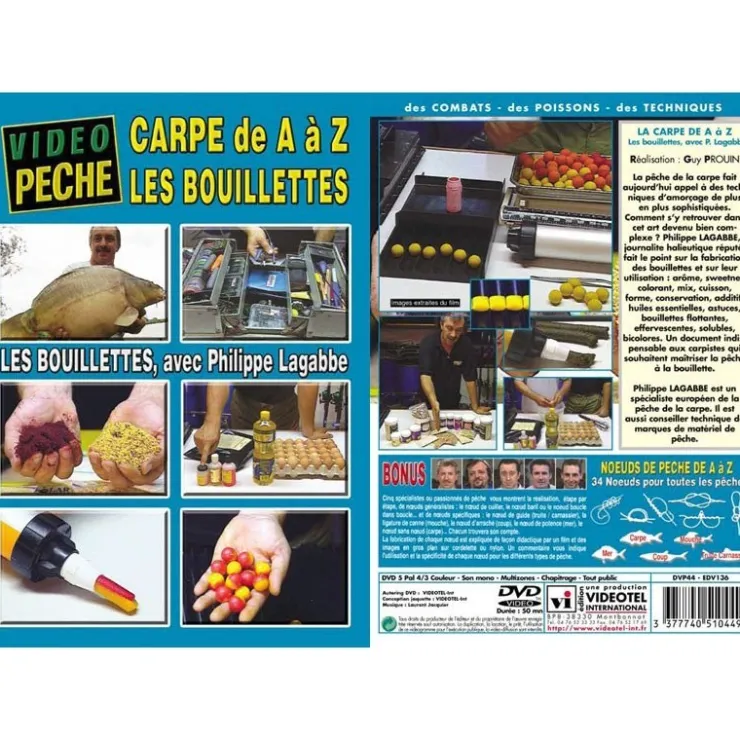 Vidéotel Cadeaux & Décoration|Cadeaux & Décoration * Dvd - La Carpe De A À Z Les Bouillettes Avec Philippe Lagabbe