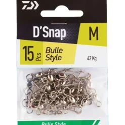 Daiwa Montage Ligne * Emerillon A Agrafe Bulle Style - Par 20