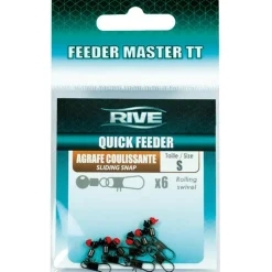 Rive Feeder|Cages Feeder * Emerillon Agrafe Coulissant Quick Feeder Master Tt - Par 6