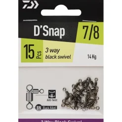 Daiwa Montage Ligne^Emerillon Baril Potence Noir