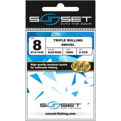 Sunset Montage Ligne * Emerillon Rolling Triple Rolling Swivel St-S-1046