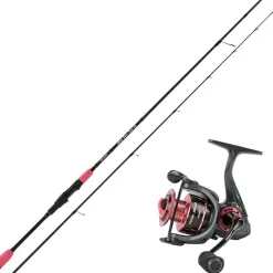 Stucki Fishing Ensembles Carnassier^Ensemble Spinning Combo Pink Dust + Jolly