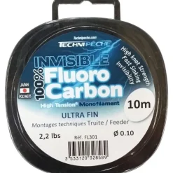 Technipêche Fils Truite|Fils - Tresses Coup & Anglaise * Fluorocarbone Ultra Fin - 10M