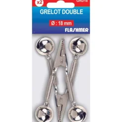 Flashmer Matériel Surf * Grelot Double Pince Crocodile