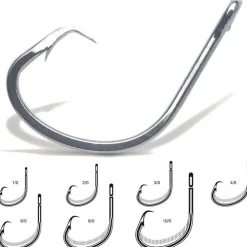 VMC Hameçons|Montage Silure * Hamecon Mer Circle Sport 3X Renforce 8382 - Black Nickel