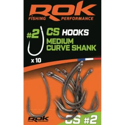 Rok Fishing Montages Carpe^Hamecon Simple Cs Medium Curve Shank