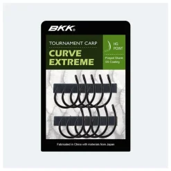 BKK Montages Carpe * Hameçon Carpe Carp Curve Extreme - Par 10