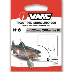 VMC Petit Matériel^Hameçon Monté Trout Red Sbirolino 200