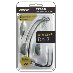 BKK Petit Matériel * Hameçon Texan Titan Diver + - Par 2