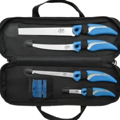 Cuda Outillage * Kit 4 Couteaux + 1 Affuteur + Sac