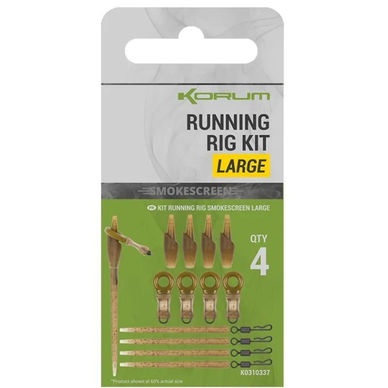 Korum Feeder|Cages Feeder^Kit Smokescreen Running Rig Kit