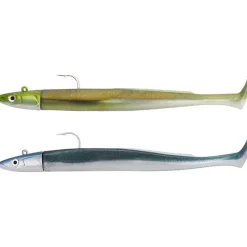Fiiish Leurres Carnassiers|Leurres Mer^Kit Leurre Souple Arme Double Combo Crazy Paddle Tail 150 + Tête Plombée Off Shore
