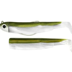 Fiiish Leurres Carnassiers|Leurres Mer * Kit Leurre Souple Arme Combo Black Minnow 70 + Tete Plombee Shore