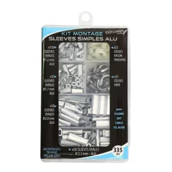 Explorer Tackle Montage Ligne^Kit Montage Sleeve Simples Ovales Alu + Cosses