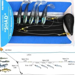 Flashmer Lignes Montées^Ligne De Traine Bateau Shad