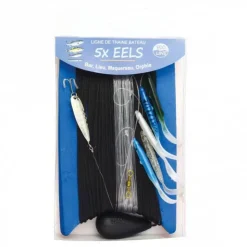 Flashmer Lignes Montées * Ligne De Traine Bateau 5X Eels + Kit - Ecoline