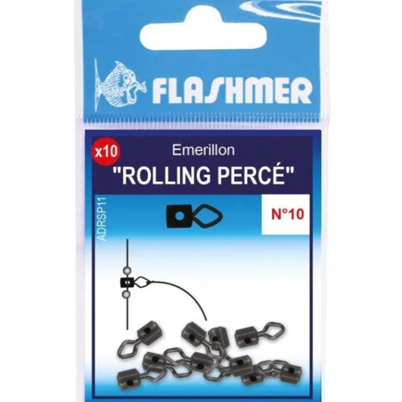 Flashmer Montage Ligne^Émerillon Rolling Percé