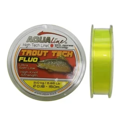 Aqualine Fils Truite * Nylon Trout Tech Jaune Orange