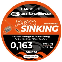 Garbolino Feeder|Fils - Tresses Coup & Anglaise * Nylon Garboline Pro Sinking - 500M