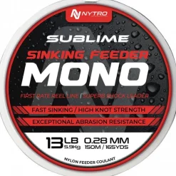 Nytro Fils - Tresses Coup & Anglaise * Nylon Sublime Sinking Feeder Mono - 150M