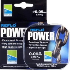 Preston Innovations Fils - Tresses Coup & Anglaise * Nylon Reflo Power - 100M
