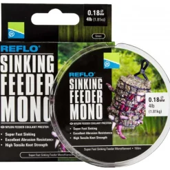 Preston Innovations Feeder|Fils - Tresses Coup & Anglaise * Nylon Reflo Sinking Feeder Mono
