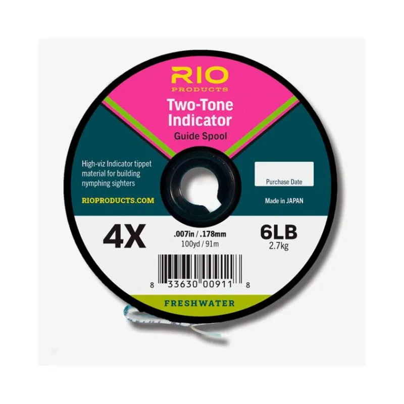 Rio Fils Mouche^Nylon 2 Tone Indicator - Rose/Jaune/Chartreuse