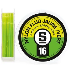 Sempe Fils Mouche|Fils Truite * Nylon Fluo Bicolore Jaune/Vert