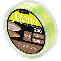 Trout Master Fils Truite * Nylon Hi-Vis Mono - Chartreuse - 2M