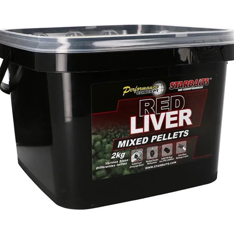 Starbaits Appâts Carpe^Pellet Performance Concept Red Liver Pellets Mixed