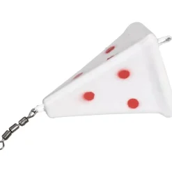 Zebco Plombs * Plomb Flatty Scratcher Lead - Rouge Fluo/Pois Rouges