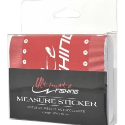 Ultimate Fishing Accessoires|Accessoires * Regle Autocollante Measure Sticker Uf - Noir Et Rouge