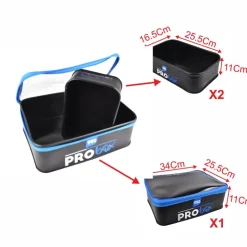 Garbolino Bagagerie Coup * Set Sac À Appâts Eva Pro Box Grounbait