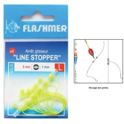 Flashmer Montage Ligne * Stop Fil Line Stopper - Par 6