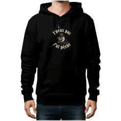 Bartavel Sweats & Polaires^Sweat Enfant Theme Pêche J'peux Pas J'ai Pêche - Noir