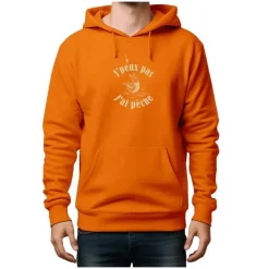 Bartavel Sweats & Polaires * Sweat Enfant Theme Pêche J'peux Pas J'ai Pêche - Orange