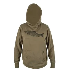 Korum Sweats & Polaires * Sweat Homme Classic Barbel Hoodie - Kaki
