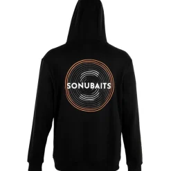 Sonubaits Sweats & Polaires^Sweat Homme 1/4 Zip Hoodie With Phone Pocket - Noir/Orange