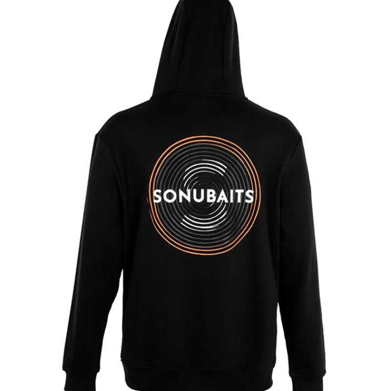 Sonubaits Sweats & Polaires^Sweat Homme 1/4 Zip Hoodie With Phone Pocket - Noir/Orange