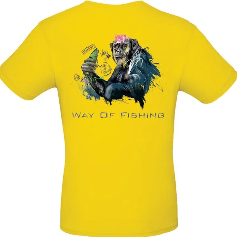 W.O.F. T-Shirts, Polos & Chemises^Tee Shirt Manches Courtes Homme Bonobo - Jaune